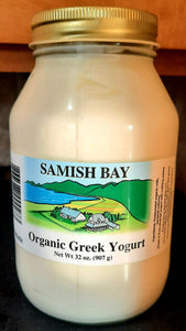 Samish Bay Organic Greek Yogurt 32oz