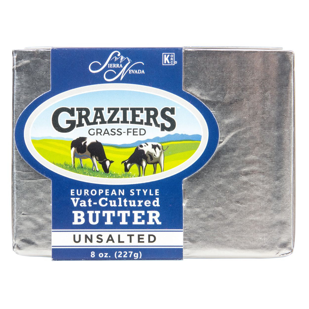 Graziers Grass-Fed Vat-Cultured Butter, Unsalted