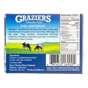 Graziers Grass-Fed Vat-Cultured Butter, Salted