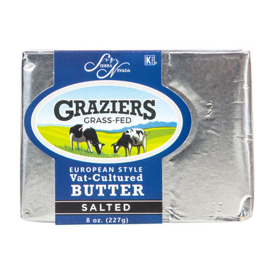 Graziers Grass-Fed Vat-Cultured Butter, Salted
