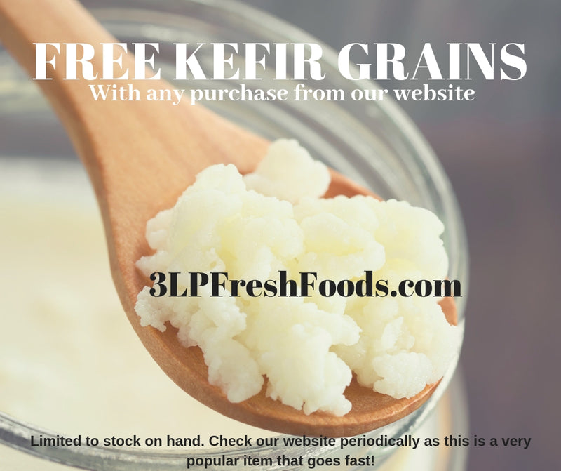 Free Kefir Grains – 3LP Fresh Foods