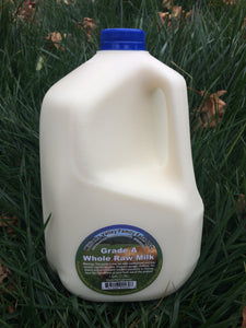 WV 100% A2 Grass-fed Raw Cow Milk 1 Gallon